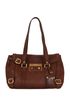 Vintage Shoulder Bag, &pound;250, Handbags, Brown, Leather, Front view